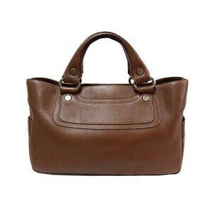 Celine Boogie Bag Handbag Brown Leather